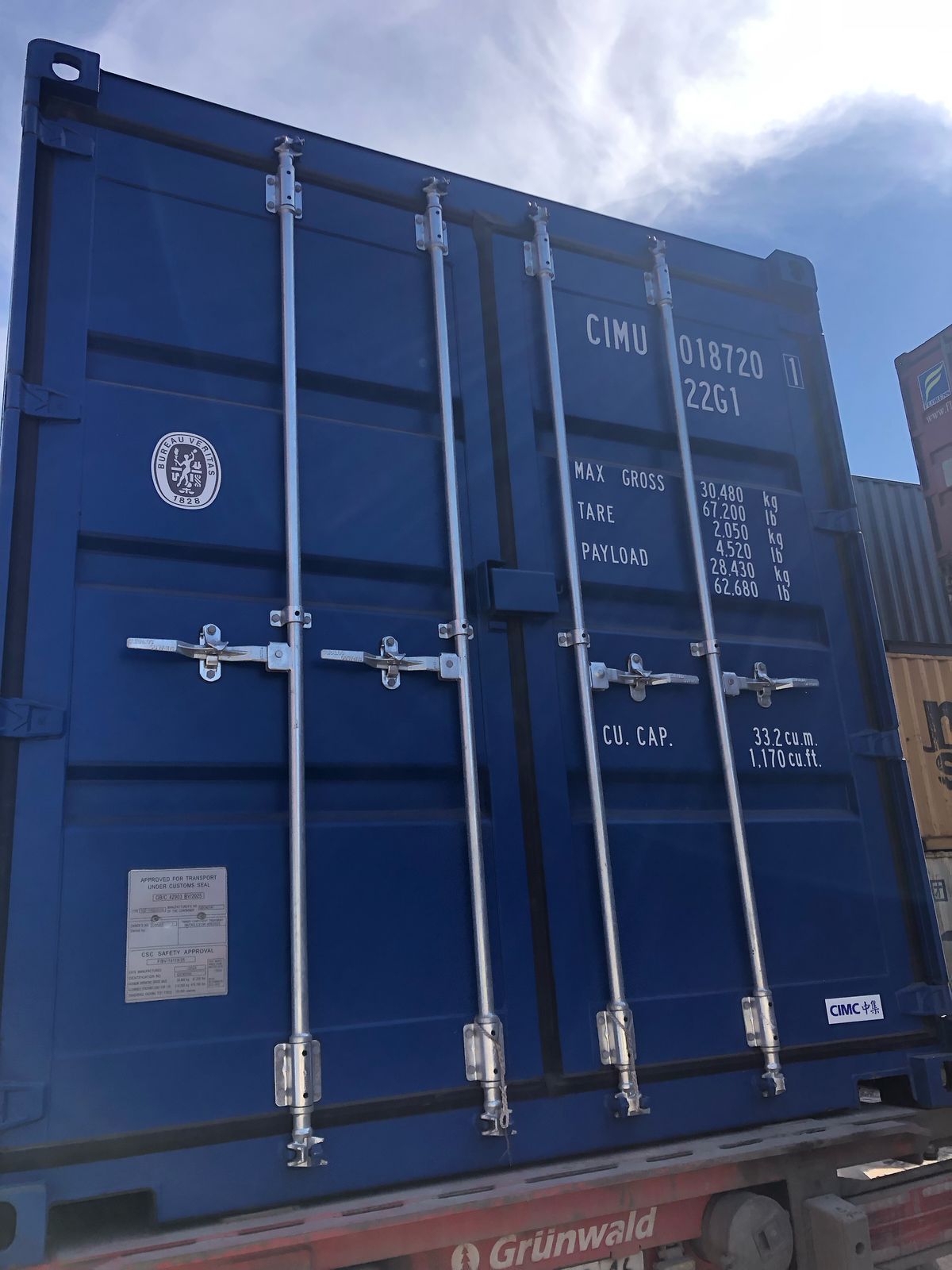 Морской контейнер CIMU0187201